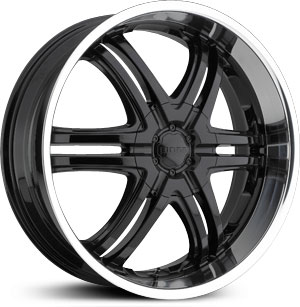 20x8.5 Boss 331 Black MID