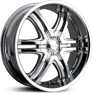 20x8.5 Boss 331 Chrome RWD