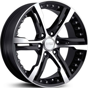 22x9.5 Cruiser Alloy Switchblade 6 Machined Black MID