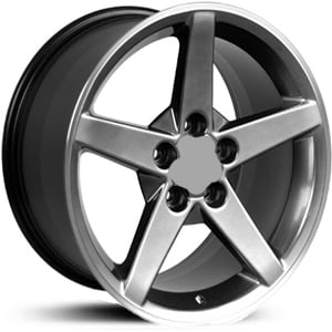 Chevy Corvette C6 Style (CV06) Hyper Black Machined Lip