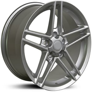 18x10.5 Corvette C6 Z06 CV07 Replica Silver HPO