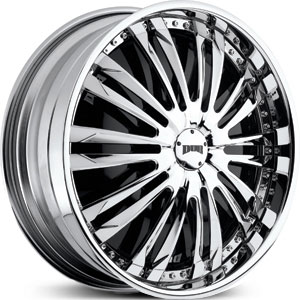 22 x 9.5 Dub Dabomb Spinner Chrome FWD