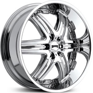 22 x 9.5 Dub Illusion 6 Chrome RWD
