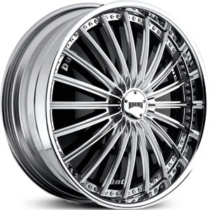 32x10 Dub Roulette Spinner Chrome RWD