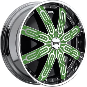 22 x 9.5 Dub Tycoon Spinner Chrome RWD
