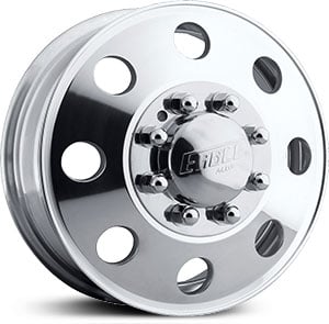 17x6 Eagle Alloy 058 Dually (Front) Polished HPO