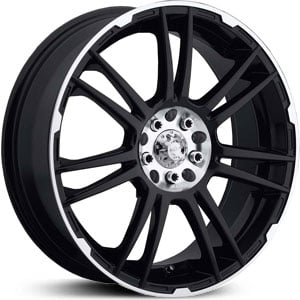 17x7.5 ICW Shogun Black/Machined Lip HPO