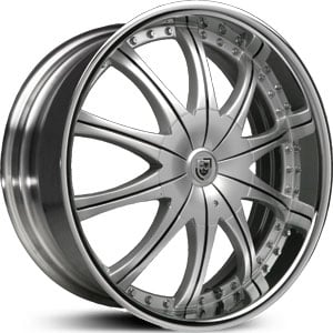 24 Lexani CS2 Chrome/Black Inserts FWD