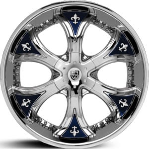 20 Lexani Dial Chrome/Optional  Color Inserts FWD