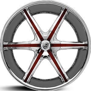 20x8.5 Lexani LX6 Chrome/Custom Colors HPO