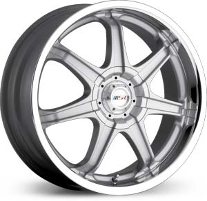 18x7.5 MSR 105 Silver FWD