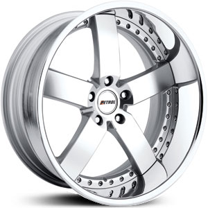 20x10.5 Petrol Traviata Silver/Machine Cut Face HPO