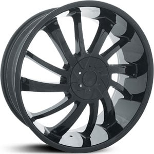 20x8.5 Mega 010 Black RWD