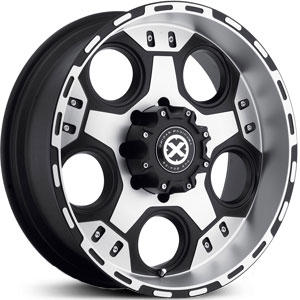 18x9 ATX Series 184 Justice Matte Black/Machined RWD