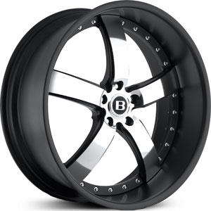 22x9 Boss Modular Series 61 Black FWD
