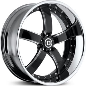 22x10.5 Boss Modular Series 61 Flat Black FWD