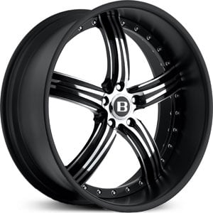 22x9 Boss Modular Series 63 Black MID