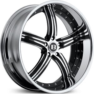 22x9 Boss Modular Series 63 Flat Black MID