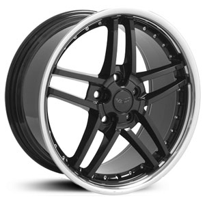 Corvette C6 Z06 Style (CV07) Black with rivets SS Lip 