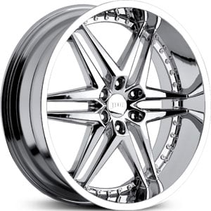 20 x 9.5 Dub Dirty Dog 6 Chrome FWD