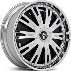 28x10 Dub Dope Spinner Chrome RWD