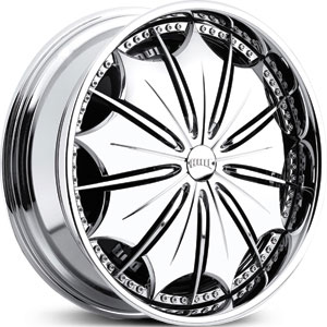 24x9 Dub Presidential Spinner Chrome REV
