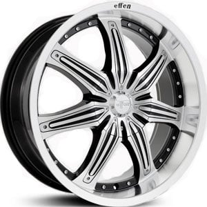 20x8.5 Effen Hurricane Machined/Chrome Inserts MID