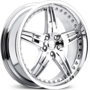 20 Foose DF-5 Chrome / Chrome Inserts FWD