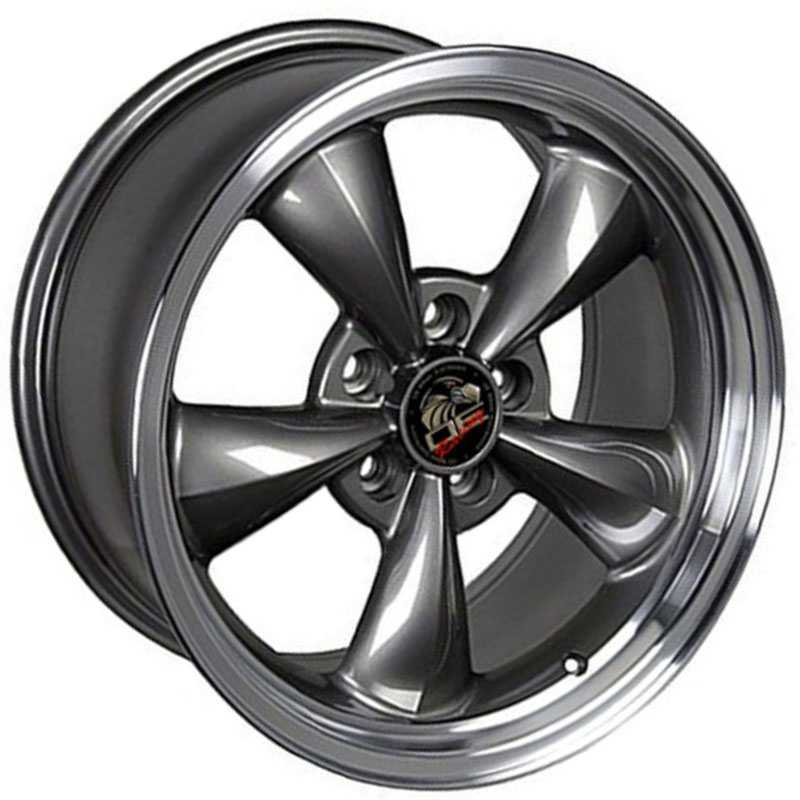 Fits Ford Mustang Bullitt Style (FR01)  Wheels Anthracite Machined Lip