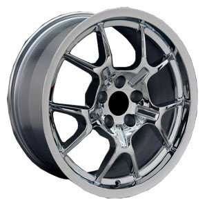 18x9 Ford Mustang GT4 GT40 Chrome