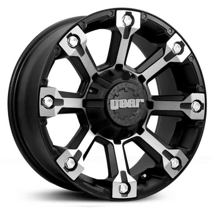 18x9 Gear Alloy Backcountry 719MB Carbon Machined/Carbon Black Accents RWD