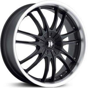 17x7.5 Helo HE845 Gloss Black Machined HPO