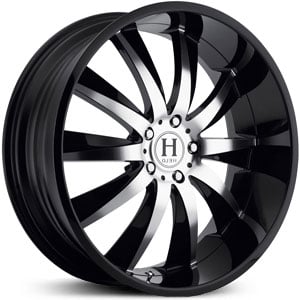 20x10 Helo 851 Gloss Black/Machined HPO