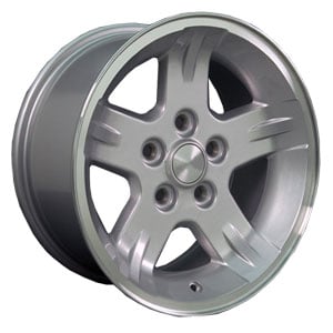 15x8 Jeep Wrangler JP03 Replica Silver Machined Lip MID - 7154712