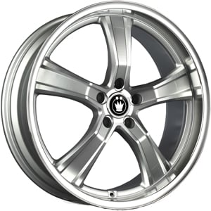 20x10.5 Konig Airstrike Silver/Machined HPO