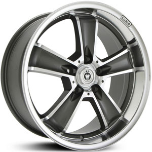 17x9 Konig Beyond Graphite/Machined RWD