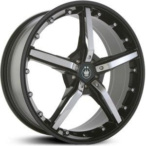17x7 Konig Hot Swap Black/Chrome Accents RWD