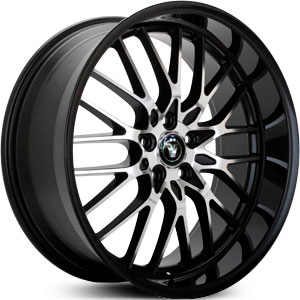 20x10 Konig Lace Gloss Black/Machined Face FWD