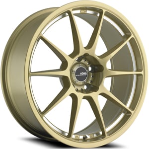 18x9.5 Konig Milligram Gold/Machined Undercut  RWD