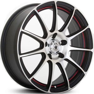 17x8 Konig Zero In Machined/Black Windows FWD