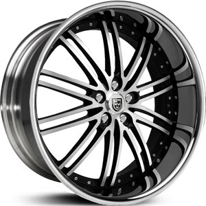 20x8.5 Lexani LSS8 Black/Machined HPO