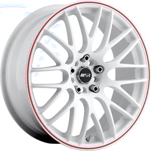 MSR 045 Silver/Red Stripe