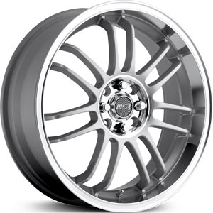 18x7.5 MSR 086 Super Finish Silver RWD