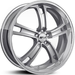 20x7.5 MSR 087 Super Finish Silver RWD