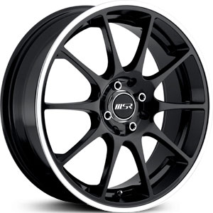 17x7 MSR 166 Black RWD