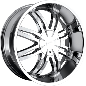 24x9.5 Platinum Diamonte 298/299 Chrome MID