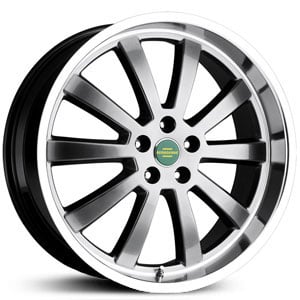 22x9.5 Redbourne Duke Hyper Black with Mirror Cut Lip MID