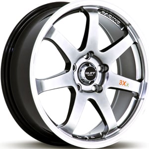 15x6.5 Ruff Racing R310 Silver/Machined HPO