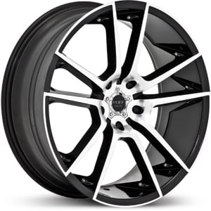 20x8.5 Ruff Racing R945 Black/Machined Face MID