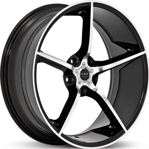 20x10 Ruff Racing R948 Black/Machined Face MID